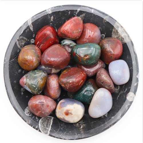 PIERRE ROULÉE AGATE INDIENNE - Équilibre & sérénité