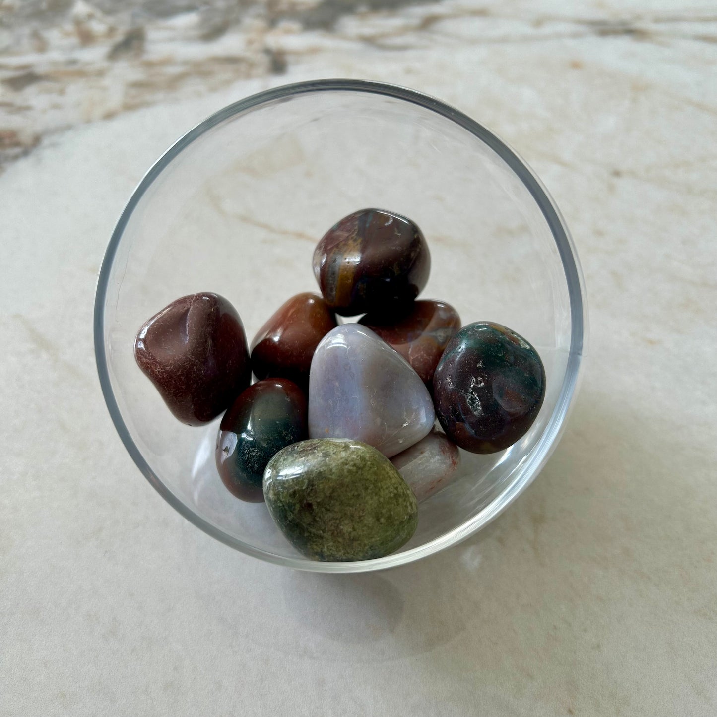 PIERRE ROULÉE AGATE INDIENNE - Équilibre & sérénité