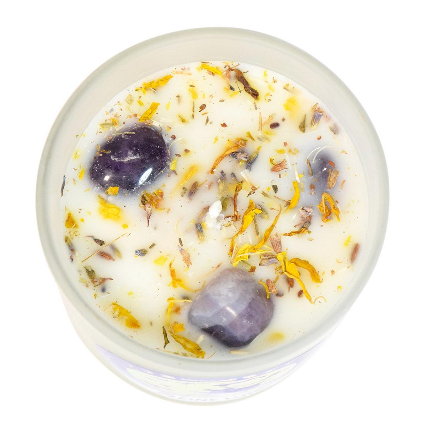 BOUGIE PARFUMÉE PLANTES & CRISTAUX PLEINE LUNE