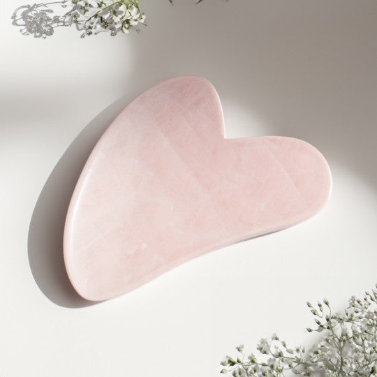 GUA SHA Visage - Quartz rose MINIMALISTE