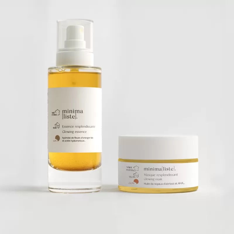 DUO RESPLENDISSANT – Rituel éclat naturel & bio | Minima[liste]