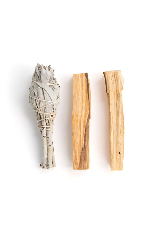 2 bâtonnets de Palo Santo et 1 de sauge blanche pour purification des énergies et lieux de vie